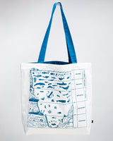 Beneath The Waves Canvas Shoulder Tote
