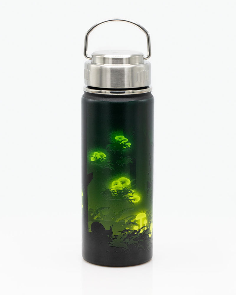 Bioluminescent Mushrooms 18 oz Steel Bottle