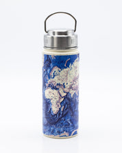 Seabed World Map 18 oz Steel Bottle