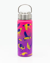 Retro Birds 18 oz Steel Bottle