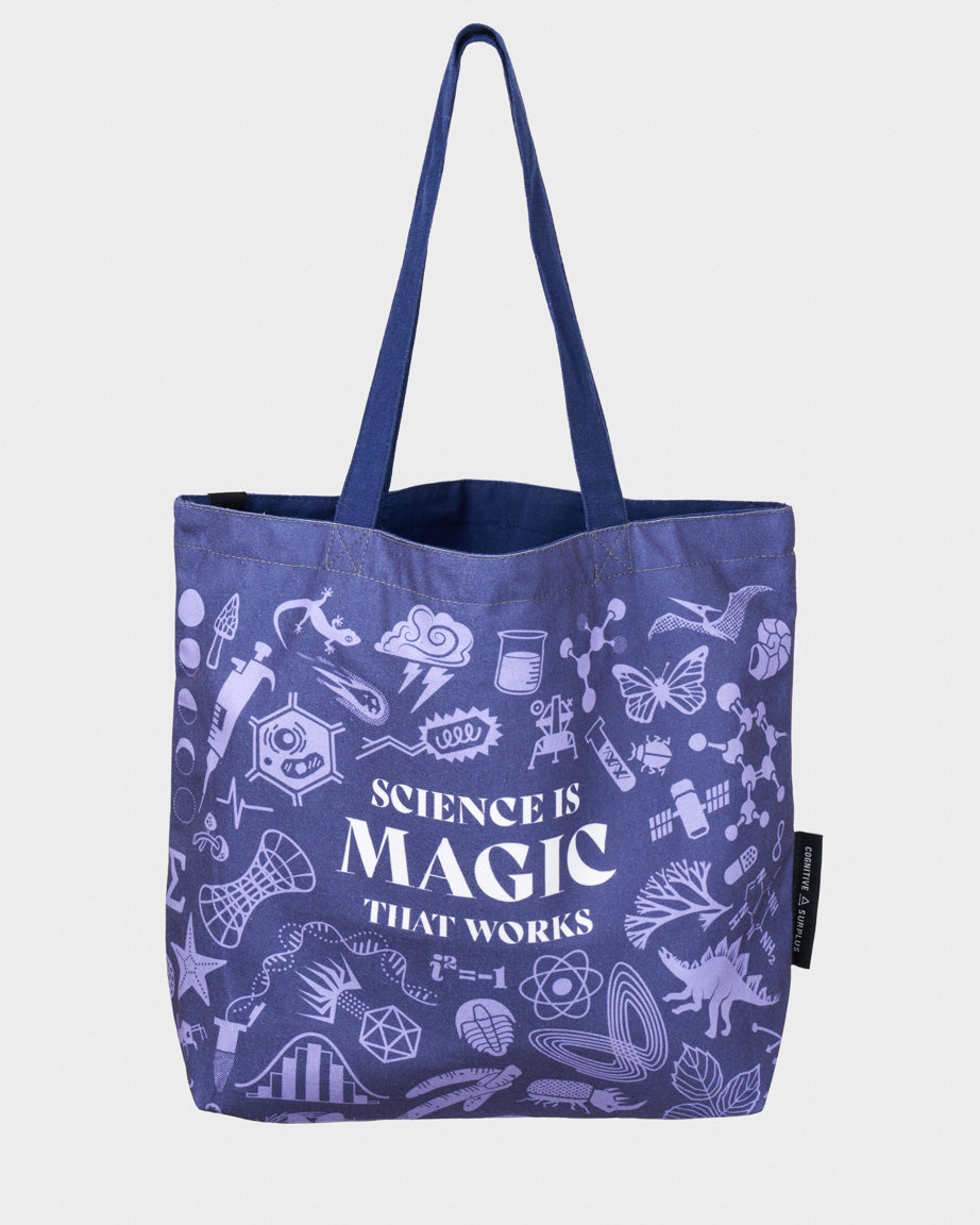 Science is Magic That Works Canvas Shoulder Tote