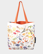 Woodland Mushrooms Canvas Shoulder Tote