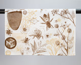 Honey Bee Printed Tea Towel