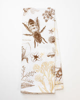 Honey Bee Printed Tea Towel