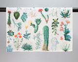 Succulents Printed Tea Towel