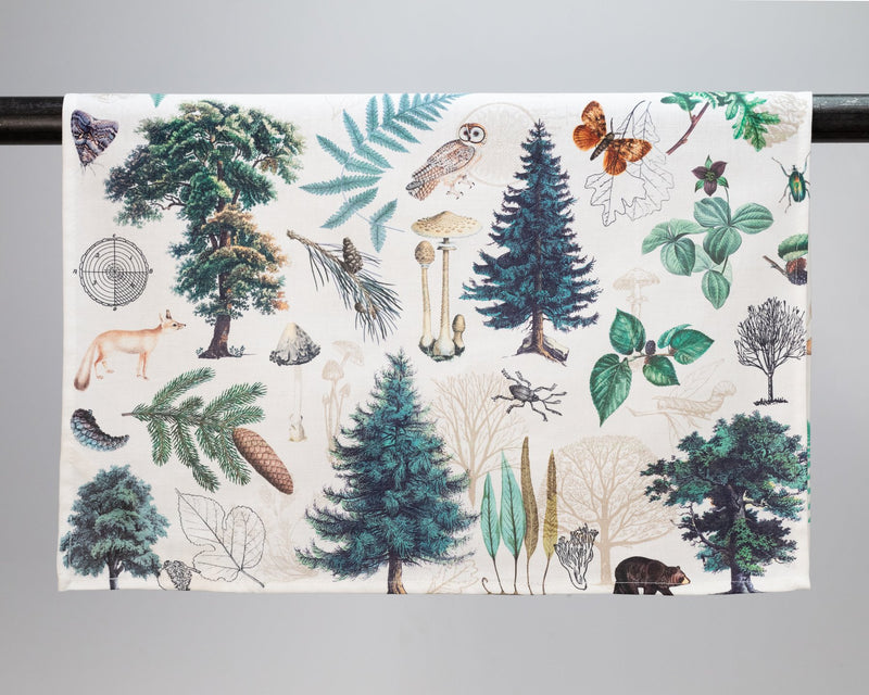 Forest Printed Tea Towel