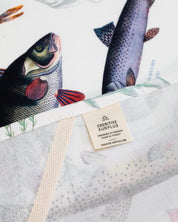 Freshwater Fish Printed Tea Towel