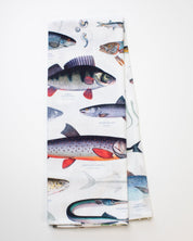 Freshwater Fish Printed Tea Towel