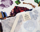 Gems & Minerals Printed Tea Towel