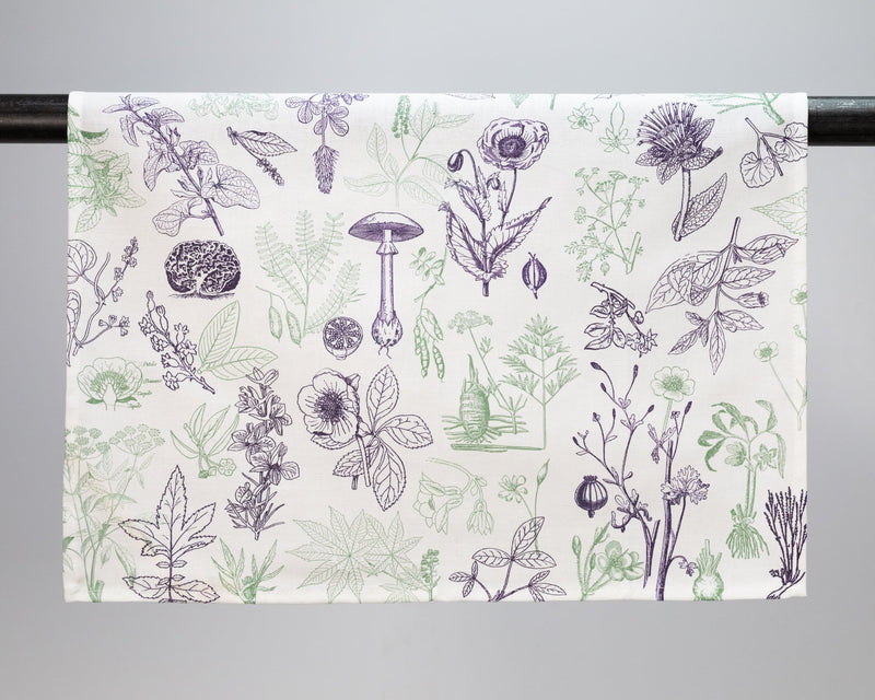 Poisonous Plants Printed Tea Towel