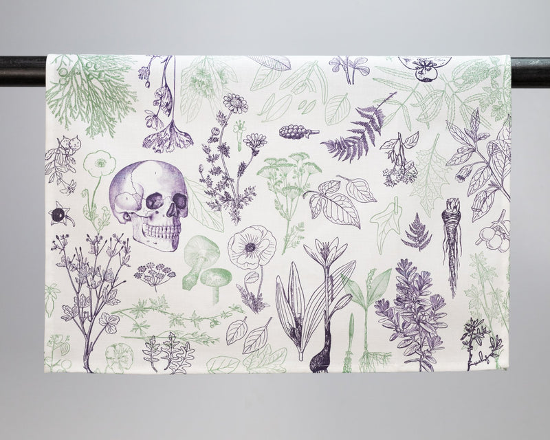 Poisonous Plants Printed Tea Towel