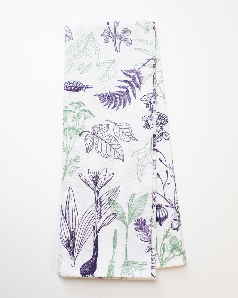 Poisonous Plants Printed Tea Towel