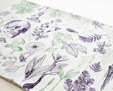 Poisonous Plants Printed Tea Towel