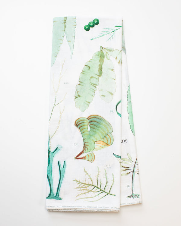 Seaweed Printed Tea Towel