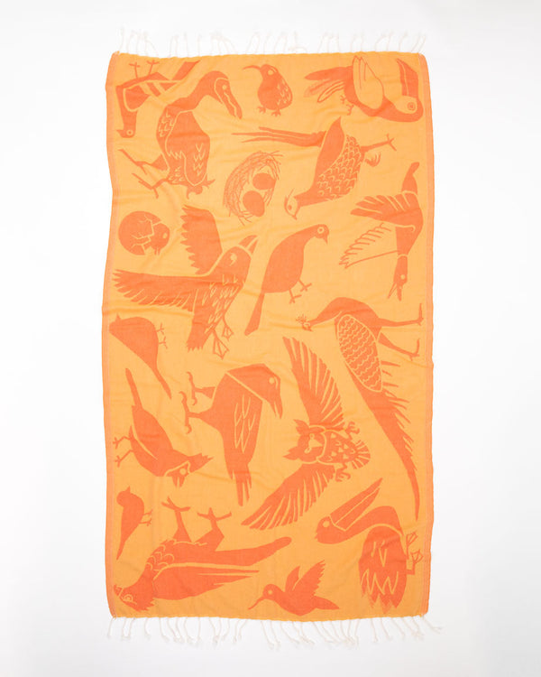 Feathered Friends: Ornithology Turkish Towel