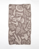 Edible & Poisonous Mushrooms Turkish Towel