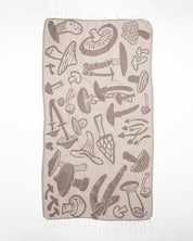 Edible & Poisonous Mushrooms Turkish Towel