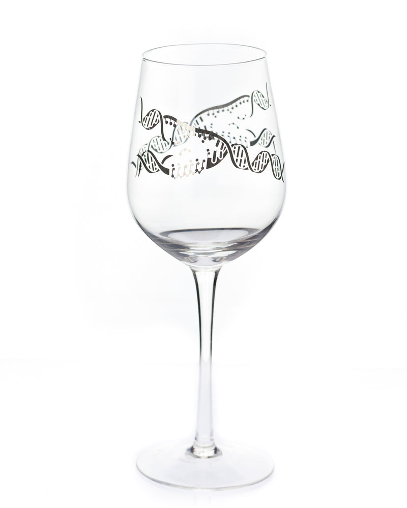 Genetics: DNA Replication Stemmed Wine Glass