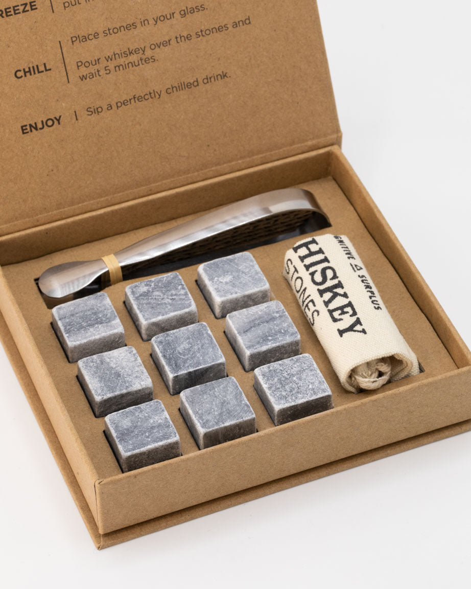 Soapstone Whiskey Stone Gift Set