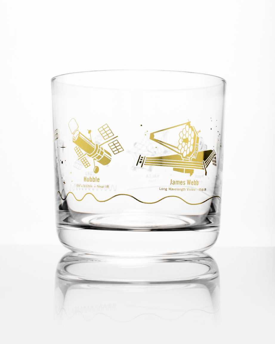 Space Telescopes Whiskey Glass