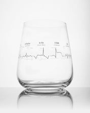 Heartbeat Wine Glass