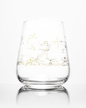 Night Sky Star Chart Wine Glass