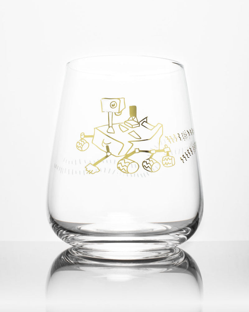 Mars Rover Perseverence Wine Glass