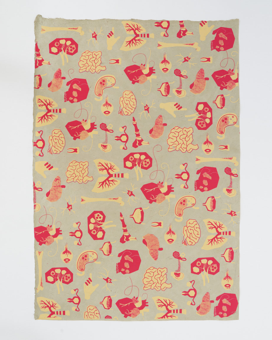 Retro Anatomy Wrapping Paper