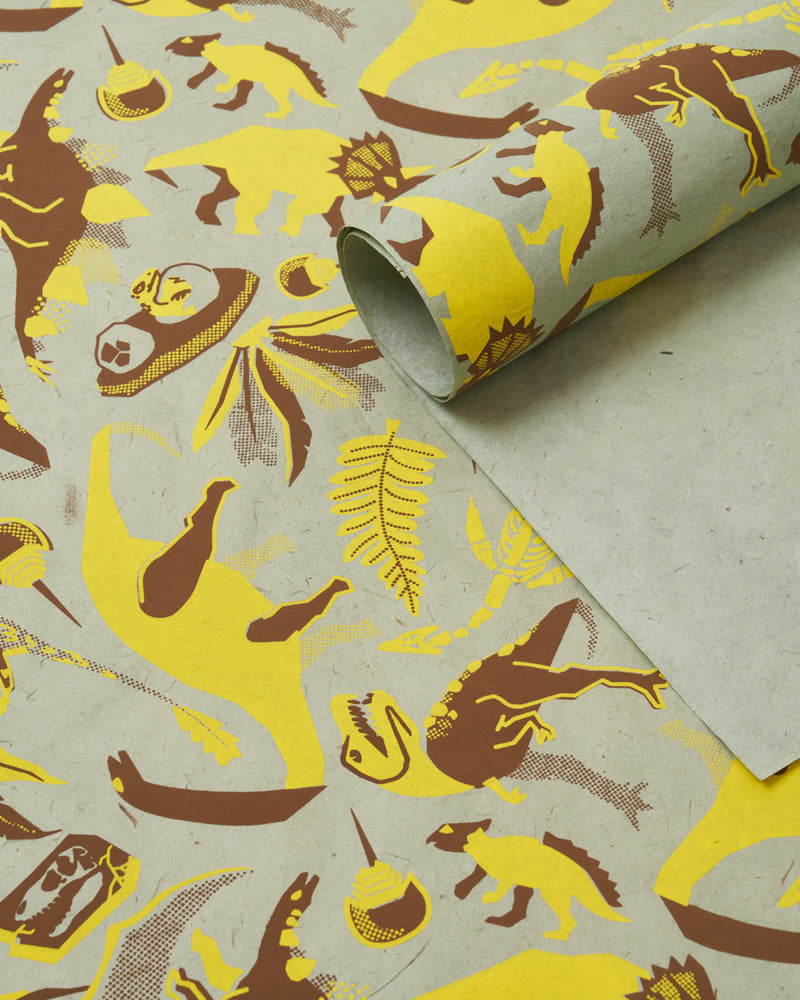 Retro Dinosaurs Wrapping Paper