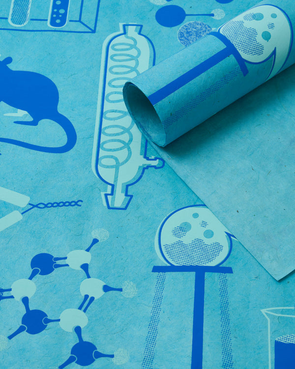 Retro Science Lab Wrapping Paper