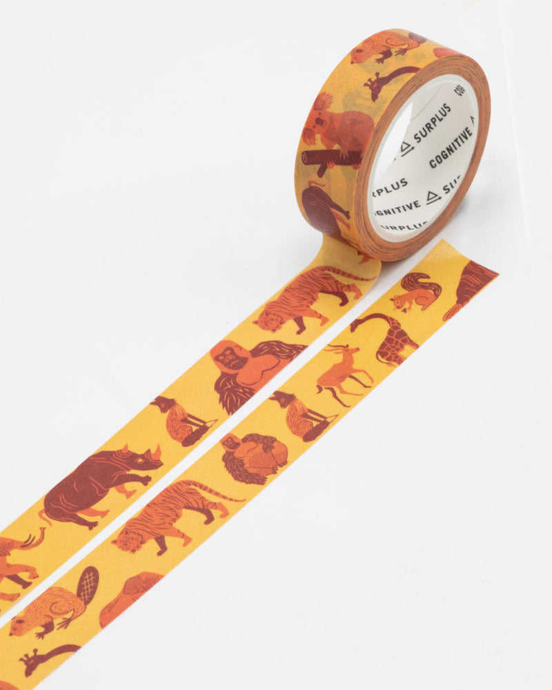 Retro Mammals Washi Tape