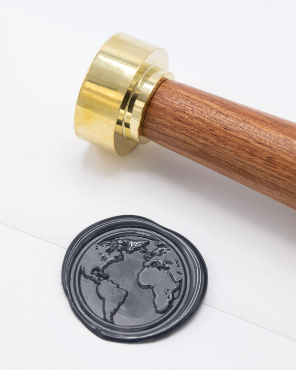 Home Planet Earth Wax Stamp